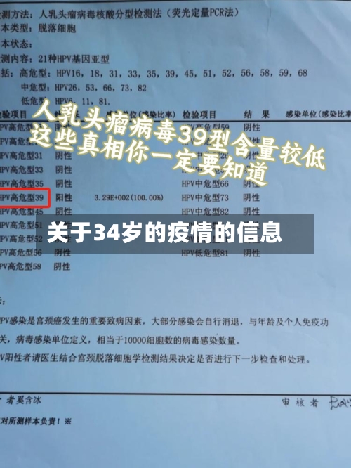 关于34岁的疫情的信息-第1张图片