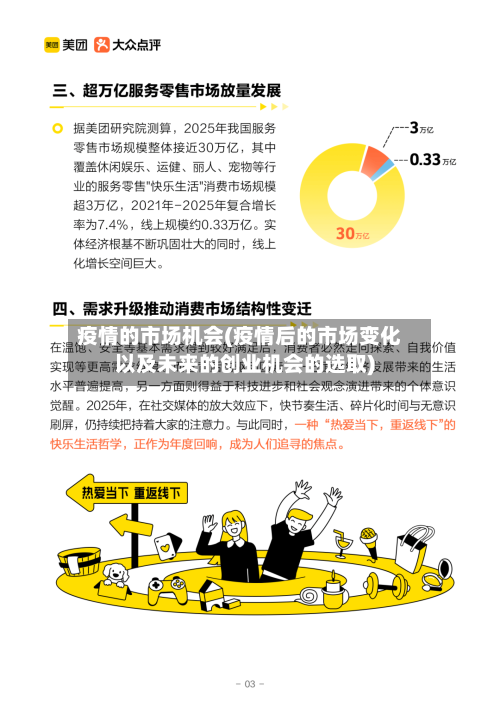 疫情的市场机会(疫情后的市场变化以及未来的创业机会的选取)-第1张图片