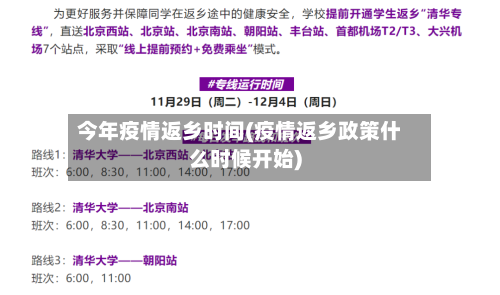 今年疫情返乡时间(疫情返乡政策什么时候开始)-第1张图片