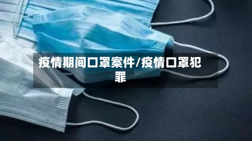 疫情期间口罩案件/疫情口罩犯罪-第3张图片